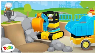 Lego Bagger Video für Kinder ab 1 Jahr | Bagger Kinder | Dodo Kinder Video