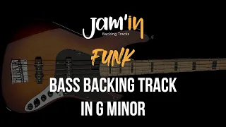 Funk Bass Backing Track in G Minor