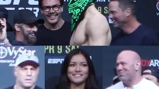 khamzat Chimaev UFC 273 Ceremonial Weigh-In Reactions