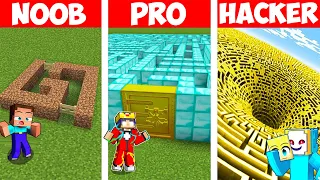 Minecraft NOOB vs PRO vs HACKER: RIESEN LABYRINTH BAU CHALLENGE ⛏