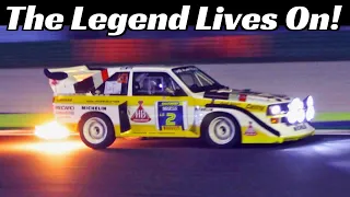 Audi Sport Quattro S1 Group B Rally Monster, The Legend Lives On! - 5 Cylinder Turbo Sound & Flames