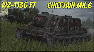 WZ-113G FT & Chieftain MK.6 ● WoT Blitz Gameplay