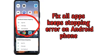 How to fix all apps keeps stopping error  in android phone