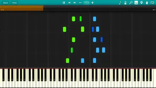 Robert Schumann - Album for the Young, Op. 68 - 02 - Soldiers' March [Synthesia Piano Tutorial]