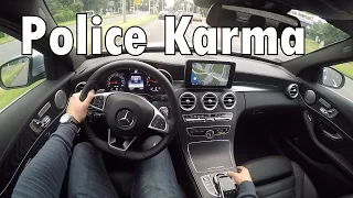 2016 Mercedes Benz Police Karma C Class C200 AMG Politie Driving Review Drive Acceleration POV GoPro