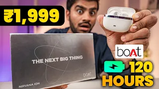 LONGEST Battery TWS EarBuds with Hi-Fi Sound 😱😍 - boAt Nirvana ION Unboxing