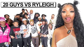 20 GUYS VS 1 ACTRESS RYLEIGH | Asaucin Reacts