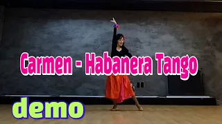 Carmen-Habanera Tango(beginner) by coco line dance, heeyonkim(kira), 코코 라인댄스