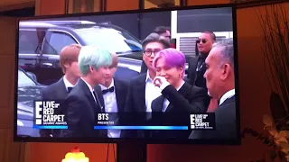 BTS arriving at the Grammys Music Awards 2019 🥰