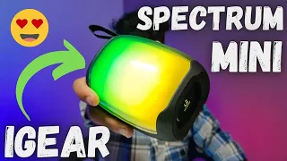 iGear Spectrum Mini Portable Bluetooth Speaker With 180-Degree LED Light Show || UNBOXING + REVIEW