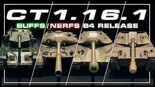 CT 1.16.1 - Secret Buffs / Nerfs Before Release || World of Tanks