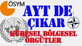 KÜRESEL BÖLGESEL ÖRGÜTLER- AYT 2023 COĞRAFYA