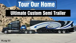 EXTREME SPACECRAFT 46FT CUSTOM SEMI TRAILER TOUR😍 / 😯INSIDE is unbelievable /RV Lifestyle/ HDT RV