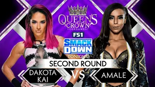 WR3D QUEEN OF THE RING : DAKOTA KAI VS AMALE : SECOND ROUND