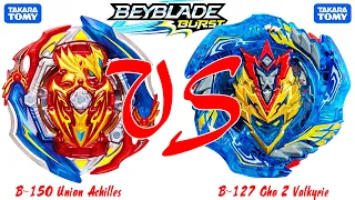 The REAL EPIC Battle Union Achilles vs Cho Z Valkyrie by Takara Tomy Beyblade Burst