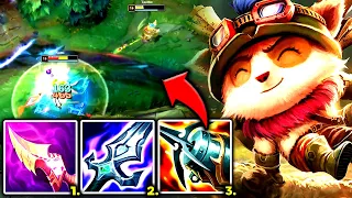 TEEMO TOP ON-HIT LITERALLY SHREDS APART EVERYONE (AMAZING BUILD) - S13 Teemo TOP Gameplay Guide