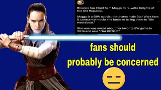 SJW Sam Maggs is a writer for the KOTOR game remake & Star Wars fans are pissed