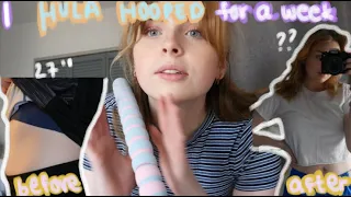 I HULA HOOPED every day FOR A WEEK and got SHOCKING results (tiktok made me do it)// Emily Rose