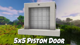 Minecraft Java 1.18 5x5 Piston Door [Honey Blocks!]