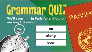 Test Your English! Phrasal Verbs for Travel - QUIZ