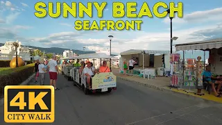 Sunny Beach, Bulgaria - promenade walk, hotels and beaches 2021