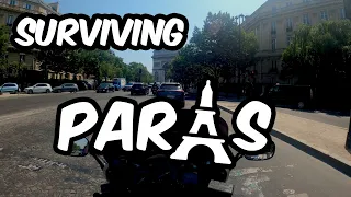 Surviving PARIS TRAFFIC on a MOTORBIKE