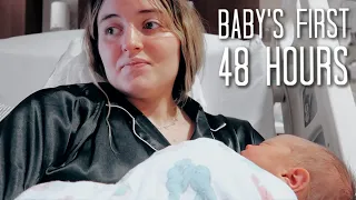 Baby's First 48 Hours In The Hospital! (48 Hours After Birth)