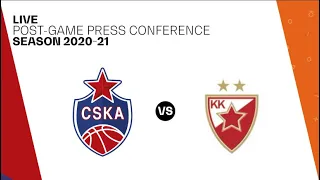 Euroleague. CSKA vs. Crvena Zvezda MTS.Post game