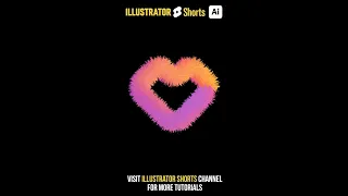 How to create a realistic 3D fur effect in Adobe #Illustrator  #Shorts #ytshorts #youtubeshorts