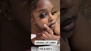 Trying Henna Lip Liner