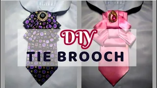 DIY Tie Brooch | Restyling Old Tie | Chic Necktie | Statement Accessory | Cheap and Easy