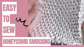 ✅💥How to sew a perfect Honeycomb smocking #1 || Honeycomb smocking || Canadian smocking ||🕉❤