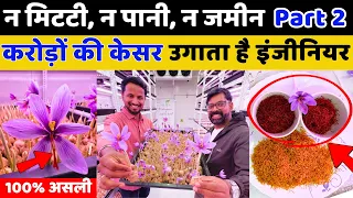 4 दीवारों के अंदर, इंजिनीअर ने बनाया करोड़ों का केसर😱🔥😲Live Harvesting & Live Profit || Indian Farmer