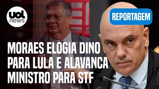 Moraes elogia Dino para Lula e alavanca ministro para STF; Bergamo: 'Acho que não é o plano A dele'