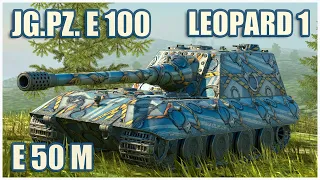 Jg.Pz. E 100, E 50 Ausf. M & Leopard 1 • WoT Blitz Gameplay