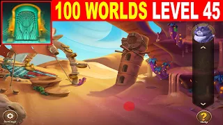 100 Worlds LEVEL 45 Walkthrough - Escape Room Game 100 Worlds Guide