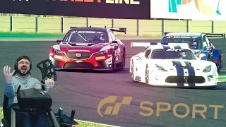 Жесткая заруба до последней капли топлива с кровожадными ботами в Gran Turismo: Sport
