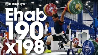 Mohamed Ehab 190kg Clean & Jerk + 198kg PR Attempts 2015 World Weightlifting Championships