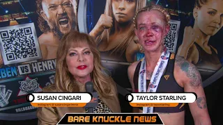 Taylor Starling vs Charisa Sigala Post-Fight Interview With Susan Cingari