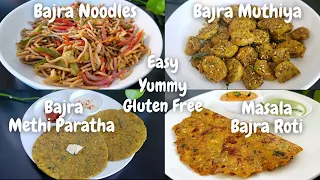 4 Healthy Bajra Recipes for Weight Loss | Gluten-Free Pearl Millet Flour Recipes | Culinary Aromas