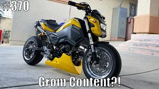 Honda Grom gets Over Racing rearsets! But... Ends in disaster....