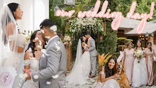 OUR WEDDING DAY VLOG | full ceremony, speeches, first looks, dances & reception fun