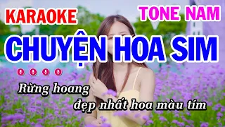 Karaoke Chuyện Hoa Sim Nhạc Sống Tone Nam | Mai Thảo Organ