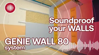 Soundproof your walls - The Genie Wall 80 System is a low profile yet high performance system