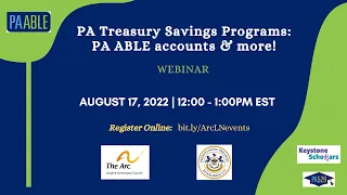 PA ABLE & Other Treasury Savings Programs for Those with Disabilities