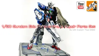 Custom cel-shaded Bandai PG Perfect Grade 1/60 Gundam Exia Repair Parts Set By LEK Custom Toys 2022