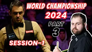 Ronnie O'Sullivan vs Jackson Page | World Championship Snooker 2024 | Session 1 - Part 3