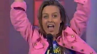 Fey recibe su primer disco de oro de manos de Mauri en Siempre en Domingo (1995)