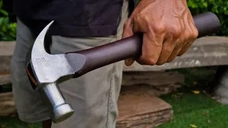 The Process of Making a Hammer Handle From Siamese Rosewood