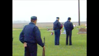 Memorial Day VFW Honor Guard Cogswell North Dakota Elijah Mathews on trumpet